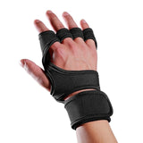 1 Pair Weight Lifting Fitness Training Gloves Women Men Sports Body Building Gymnastics Grips Gym Hand Palm Protector Gloves